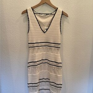Abercrombie & Fitch White and Black Mini Dress